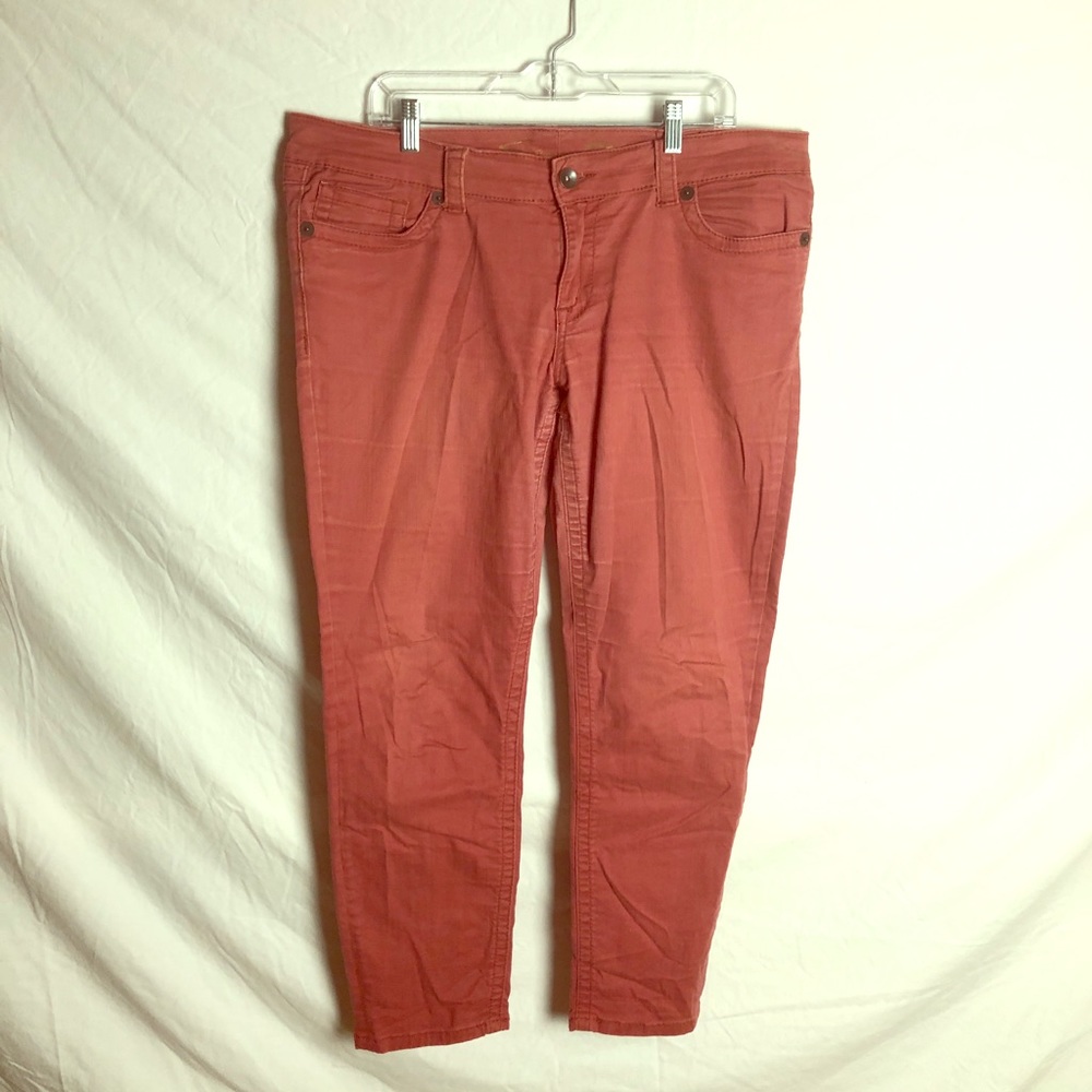 Burnt orange skinny jean